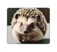 Bordi Cuciti Tappetino per Il Mouse, Cute Hedgehog, Personalizzato Tappetino per Mouse, Mousepads, 25X30cm, Notebook, Laptop, Ufficio