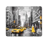 Bordi Cuciti Tappetino per Mouse, Love from New York Tappetino per Il Mouse Lavabile Gaming Mousepad per Ufficio Laptop PC