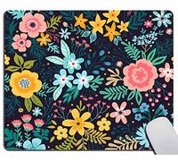 Bordi CucitiTappetino per Il MouseBlooming Flowers Customized Rectangle Non-Slip RubberGaming MousepadTappetino per Mouse25x30cmperUfficio,Laptop,Notebook