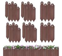 Bordi da giardino | cordoli senza seppellimento - Recinzione decorativa protettiva 10 pezzi Recinzione per giardino aiuole Patio Cortile
