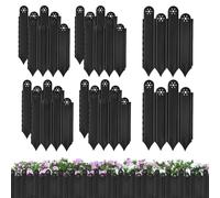 Bordi del paesaggio, bordo del letto di fiori | Pacchetto di 10 bordo per bordi prato - Schermo decorativo per il giardino ad interblocco, strumenti di paesaggio, barriera per animali per patio da can