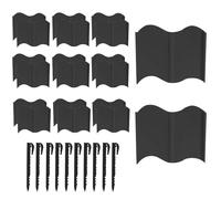 Bordi del prato Palisade - Giardino e prato/Path/Border Edging | Confine per bordi del prato decorativo | Barriera per letti per padelle di recinzione rimovibile per la barriera al passo per cortile p