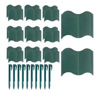 Bordi del prato Palisade - Giardino e prato/Path/Border Edging | Confine per bordi del prato decorativo | Barriera per letti per padelle di recinzione rimovibile per la barriera al passo per cortile p