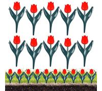 Bordi di paesaggio 10 pezzi di recinzione decorativa artificiale a forma di | Bordo per prato, adatto per prato esterno, giardino, pacciamatura, patio, erba, piante, piscina e sentieri