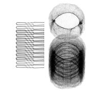 Bordi Elastici Invisibili Meshes Cun Dice Net E Perni A Forma U Set Accessori Per Le Donne Sonno Pane Per Panello