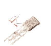 Bordi in pizzo floreale, Embroidered Lace Trim Scalloped Edge Ribbon 4cm Multicolor 2/4m DIY Wedding(Beige Width 4cm,200 * 4CM)