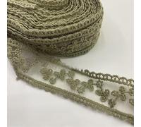Bordi in pizzo floreale, Floral Lace Edging Ribbon Embroidered Soft Multicolor 30Yards 3.8CM(Dark Green)