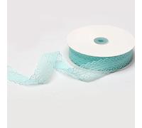 Bordi in pizzo floreale, Floral Lace Trim Ribbon Multicolor 3cm x 50 Yards Fabric Polyester China(Emperor Blue)