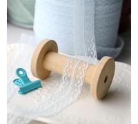 Bordi in pizzo floreale, Lace Trim Ribbon Embroidery Scallop Edge Flower Design Wedding Gift Wrap Multicolor 2-10m(Light Blue Width 2.8cm,6 meters)