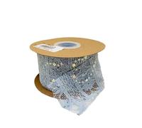 Bordi in pizzo floreale, Multicolor 7CM Floral Embroidered Decorative Lace Trim Ribbon 5/10/20 Yards Scalloped Edge(Sky Blue 7cm,10 yards)