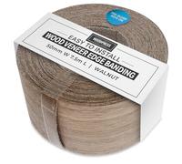 Bordi termoadesivi WoodPress® 50 mm in vero noce - Rotolo da 7,5 m - Nastro per impiallacciatura in legno pre-incollato per una facile applicazione fai-da-te