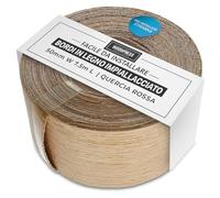 Bordi termoadesivi WoodPress® 50 mm in vero rovere - Rotolo da 7,5 m - Nastro per impiallacciatura in legno pre-incollato per una facile applicazione fai-da-te