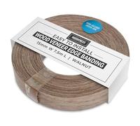 Bordi termoadesivi WoodPress® da 15 mm in vero noce - Rotolo da 7,5 m - Nastro per impiallacciatura in legno pre-incollato per una facile applicazione fai-da-te