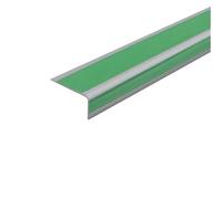Bordino Scalino Autoadesivo, Protezione Antiscivolo per Scale in PVC, Battiscala in Gomma Impermeabile - Profilo Adesivo per Bordi Scale(Green,10x4cm/3.94x1.57in)
