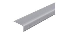 Bordino Scalino Autoadesivo, Protezione Antiscivolo per Scale in PVC, Battiscala in Gomma Impermeabile - Profilo Adesivo per Bordi Scale(Gray,6x3cm/2.36x1.18in)