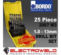 BORDO 25 Pezzi Set di Punte per Trapano 1-13Mm, Metric Jobber M2 HSS Steel Me...
