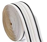 Bordo autoadesivo for carta da parati 3D, confezione 2 bordi autoadesivi for pareti multicolore 230 cm x 14 for bagno(Black Line)