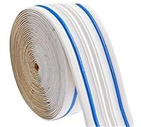 Bordo autoadesivo for carta da parati 3D, confezione 2 bordi autoadesivi for pareti multicolore 230 cm x 14 for bagno(Blue Line)