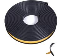 bordo autoadesivo in PTE, Striscia sigillante for bordi di mobili a forma U autoadesiva in TPE multicolore 1,6-2 cm 5 m(Black,1.8cm)