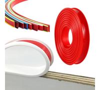 bordo autoadesivo in PTE, Striscia sigillante for bordi in TPE autoadesiva a forma di U multicolore 9-50 mm 1 metro(Red,25mm)