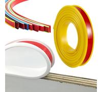 bordo autoadesivo in PTE, Striscia sigillante for bordi in TPE autoadesiva a forma di U multicolore 9-50 mm 1 metro(Yellow,12mm)