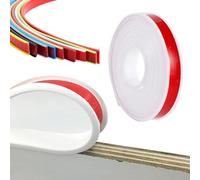 bordo autoadesivo in PTE, Striscia sigillante for bordi in TPE autoadesiva a forma di U multicolore 9-50 mm 1 metro(White,14mm)