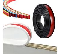 bordo autoadesivo in PTE, Striscia sigillante for bordi in TPE autoadesiva a forma di U multicolore 9-50 mm 1 metro(Black,40mm)