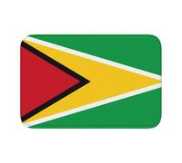 Bordo bloccato orlo tappetino 40 x 60 YYHHAOFA bandiera della Guyana modello per WC, toletta, casa vacanze, bagno principale, bagno dei bambini e suite per gli ospiti