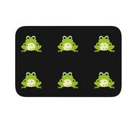 Bordo bloccato tappetino orlo 40 x 60 WHJSHOP Frog in the Polka Dot World Picture per WC, toletta, casa vacanze, bagno principale, bagno dei bambini e suite per gli ospiti