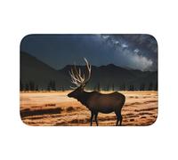 Bordo bloccato tappetino orlo 40 x 60 YYHWHJDE Elk in the Meadow stampe per WC, toletta, casa vacanze, bagno principale, bagno dei bambini e suite per gli ospiti