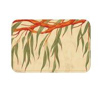 Bordo bloccato tappetino orlo 40 x 60 YYHWHJDE Willow Tree foglie stampe per WC, toletta, casa vacanze, bagno principale, bagno dei bambini e suite per gli ospiti