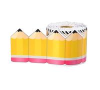 Bordo - Carta patinata autoadesiva, 180 cm, bordo per bacheca, rotolo di bordi colorati per classi, quadri scolastici, progetti artigianali e decorazioni per la casa