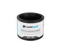 Bordo da giardino dritto, diverse lunghezze e colori disponibili, 10 cm x 9 m, colore: nero