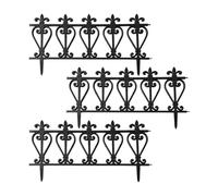 Bordo da giardino paesaggistico - Set di 3 bordi decorativi esterni in legno, protezione per massicci di fiori, per aiuola, ingresso giardino, terrazza
