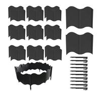 Bordo da Giardino - Set Di 20 Pannelli Recinzione Decorativa Per Bordi | Barriera Rimovibile per Aiuola Marciapiede Cortile Giardino Paesaggio