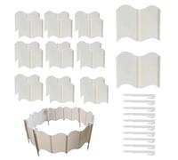 Bordo del bordo del giardino, bordo del e bordo paesaggistico - Pannello decorativo per recinzione per bordi da giardino, 20 pezzi recinzione protettiva rimovibile per il di fiori B