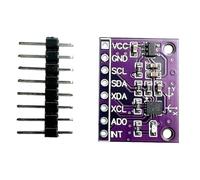 Bordo del modulo dei sensori di QMI8658C che sostiene i protocolli di comunicazione di SPI e di I2C