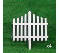 Bordo del paesaggio del recinto del giardino, bordo durevole del PVC per il cortile del prato del patio decorazione esterna di facile installazione