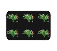 Bordo di blocco tappetino orlo 40 x 60 MJHKXLJ Little Girl Holding Lily of the Valley stampato per WC, toletta, casa vacanze, bagno principale, bagno dei bambini e suite per gli ospiti