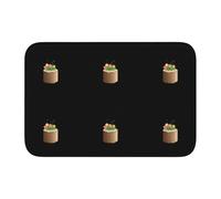Bordo di blocco tappetino orlo 40 x 60 WHJSHOP fiori su molo di legno stampa antiscivolo fondo modellato a goccia, ideale facile da pulire e resistente allo sbiadimento