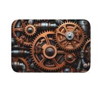 Bordo di blocco tappetino orlo 40 x 60 YYHWHJDE Steampunk ingranaggi meccanici stampe per WC, toletta, casa vacanze, bagno principale, bagno dei bambini e suite per gli ospiti