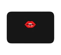 Bordo di blocco tappetino orlo 40x60 WHJSHOP Kiss The Lips stampa antiscivolo gocciolamento modellato fondo, ideale facile da pulire e resistente allo sbiadimento