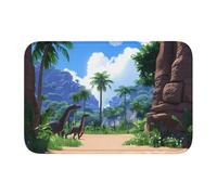 Bordo di blocco tappetino orlo 40x60 YYHWHJDE Age of Dinosaurs modello antiscivolo fondo modellato a goccia, ideale facile da pulire e resistente allo sbiadimento