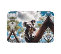 Bordo di blocco tappetino orlo 40x60 YYHWHJDE Cute Little Koala Pattern antiscivolo fondo modellato a goccia, ideale facile da pulire e resistente allo sbiadimento
