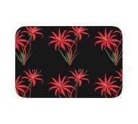 Bordo di blocco tappetino orlo 40x60 YYHWHJDE Red Spider Lily Pattern antiscivolo fondo modellato a goccia, ideale facile da pulire e resistente allo sbiadimento