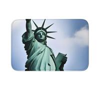 Bordo di blocco tappetino orlo 40x60 YYHWHJDE Statua della Libertà in NYC modello antiscivolo fondo modellato a goccia, ideale facile da pulire e resistente allo sbiadimento