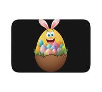 Bordo di blocco tappetino orlo 40x60 YYHWHJDE Surprise in The Easter Egg Stampe antiscivolo Fondo modellato a goccia, ideale facile da pulire e resistente allo sbiadimento