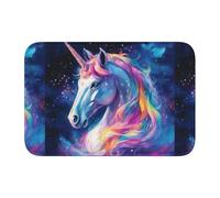 Bordo di blocco tappetino orlo 40x60 YYHWHJDE The Dazzling Unicorn stampe antiscivolo fondo modellato a goccia, ideale facile da pulire e resistente allo sbiadimento