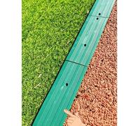 Bordo Edging Sintetica, Striscia in Gomma Parasabbi, 10cm | Striscia in gomma larga 10cm for contenere la sabbia e rifinire i bordi(Green,31.4ft/9.5m)