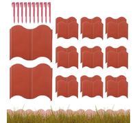Bordo Fioriera Giardino | Set Di 20 Pannelli Recinzione Decorativa Per Bordi | Barriera Rimovibile per Aiuola Marciapiede Cortile Giardino Paesaggio